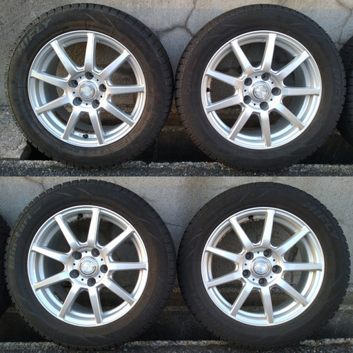 215/55R16 5穴 スタッドレスタイヤ+ホイール 4本セット