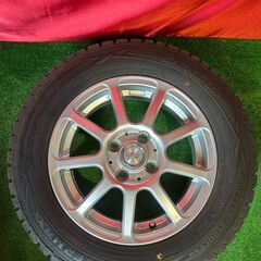【溝アリ・スタッドレス】GAVIL 14インチ 5.5J PCD100 4穴 ET47 ダンロップ wintermaxx 175/70R14 アクア ヤリス フィット等の画像