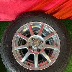 【溝アリ・スタッドレス】GAVIL 14インチ 5.5J PCD100 4穴 ET47 ダンロップ wintermaxx 175/70R14 アクア ヤリス フィット等の画像
