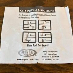 ＜希少＞【中古】インテリアにも！City Puzzle: The Builder's Challenge(立体パズル)の画像