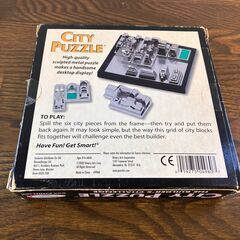 ＜希少＞【中古】インテリアにも！City Puzzle: The Builder's Challenge(立体パズル)の画像