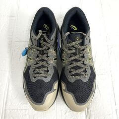 ②未使用品 アシックス asics GEL-SCRAM 6 メンズ ランニングシューズ トレイルラン 25.5cm BLACK/NEON LIME スニーカー 靴☆札幌市 白石店  の画像