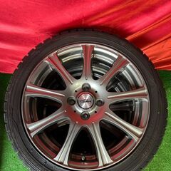 【溝アリ・スタッドレス】BADX DOS modica 16インチ 6J PCD100 4穴 ET42 ダンロップ wintermaxx 195/45R16 デミオ ヤリス スイフト フィッの画像