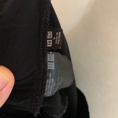 無料　お譲りします　ユニクロ　ガウチョパンツ　黒　Sサイズ　レディースの画像