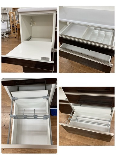 ジモティー限定価格！S252 ⭐ 丸仙工業 キッチンボード ロータイプ 高さ178cm 幅114cm USED 綺麗