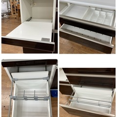 ジモティー限定価格！S252 ⭐ 丸仙工業 キッチンボード ロータイプ 高さ178cm 幅114cm USED 綺麗の画像