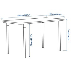 デスク/ダイニングテーブル  ANFALLARE / HILVER Ikea の画像