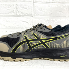 ①未使用品 アシックス asics GEL-SCRAM 6 メンズ ランニングシューズ トレイルラン 25.5cm BLACK/NEON LIME スニーカー 靴 ☆札幌市 白石店 の画像
