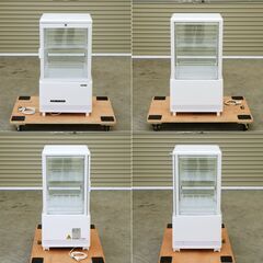 ≪zyt2448ジ≫ 美品 レマコム 4面ガラス冷蔵ショーケース R4G-63SLW AC100V 2021年製造? 小型/LED照明/四面/REMACOM/中古厨房機器/宮城県仙台市 70911-07の画像