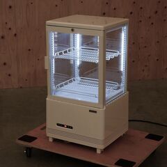 ≪zyt2448ジ≫ 美品 レマコム 4面ガラス冷蔵ショーケース R4G-63SLW AC100V 2021年製造? 小型/LED照明/四面/REMACOM/中古厨房機器/宮城県仙台市 70911-07の画像