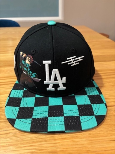 ドジャース　未使用帽子　鬼滅の刃　サイン入り