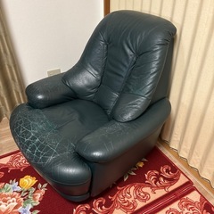本革　回転　ソファー　ひとり掛けの画像