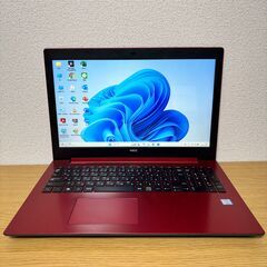 【希少なレッド入荷しました】NEC LAVIE✨i3/SSD256GB/Office2021搭載♪の画像