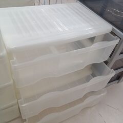 リユースのサカイ栃木店★ジモティ割あり★  衣装ケース ホワイト W60×D40×H61.5 クリーニング済み TC10736の画像