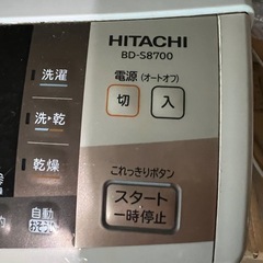 全自動洗濯乾燥機の画像
