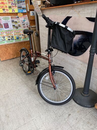 【愛品館江戸川店】アサヒ 20型 折りたたみ自転車　フォルクスワーゲン 　ブラウン ID:122-045088-007