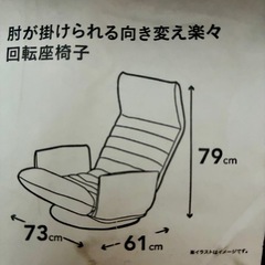 カインズの回転座椅子の画像