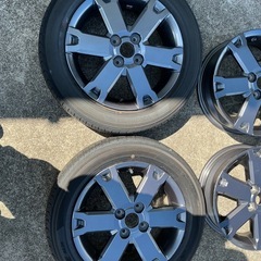 DAIHATSU タフト純正アルミホイール　タイヤ2本バリ山 DAIHATSU タフト純正アルミホイール タイヤ2本バリ山