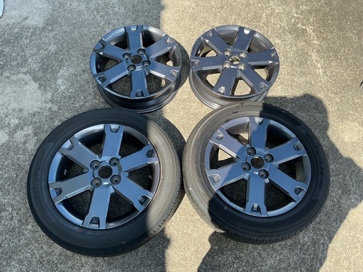 DAIHATSU タフト純正アルミホイール 2本タイヤバリ山