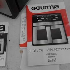 6232432　GOURMIA 窓付き デジタル エアーフライヤー 7.6L GAF858　A16293の画像