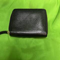 トリーバーチ ブラック ゴールド ロゴ ミニ財布 二つ折り財布 黒 財布＠ｙ1の画像