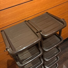 組み替え自由！シューズラック　5段2セットの画像