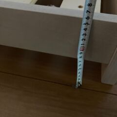 ダブルベッド（マットレス無し）です。の画像