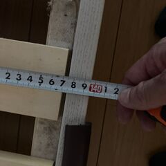 ダブルベッド（マットレス無し）です。の画像