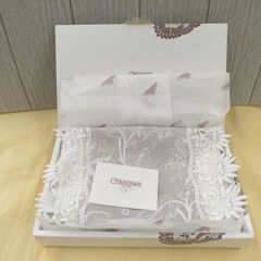 未使用 テーブルマット CHIKAZAWAレース 長方形 近沢レース ホワイト 西岡店の画像