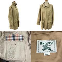 186000 現状品 BURBERRY バーバリー ナイロンジャケット L ベージュ ポリエステル/ナイロン/綿 メンズ [0000000000145]の画像