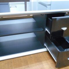 ♪テレビ台 TVボード 115cm 引出付 キャスター付♪の画像