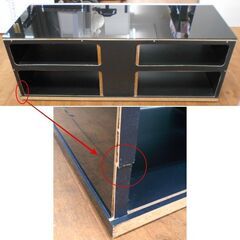 ♪テレビ台 TVボード 115cm 引出付 キャスター付♪の画像