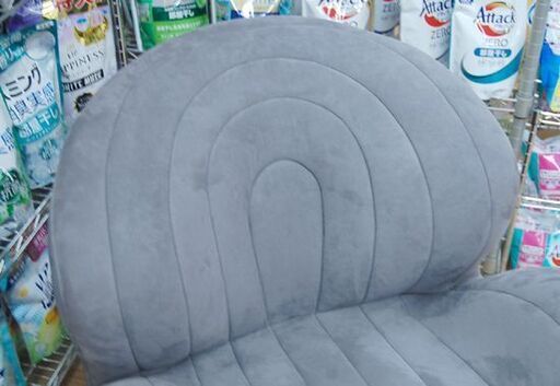 使用期間1か月 MTG Style 1人掛けソファ ダブルエル YS-BV 幅73×奥80×高75cm チャコールグレー ワンシーター