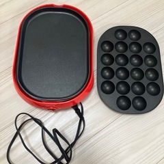 プレート丸洗いたこ焼き器の画像