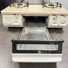 A1546🌟激安‼️リンナイ　2口ガスコンロ2020年製　都市ガス用KG64TW2L🌟の画像