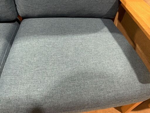 【愛品館市原店】2人掛けソファ（木製アーム）