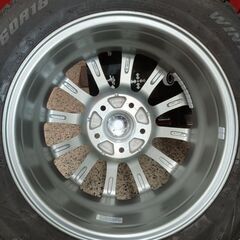 ﾊﾞﾘ溝 205/60R16 ｽﾀｯﾄﾞﾚｽ＆新品 LEBEN BL-1 ｱﾙﾐﾎｲｰﾙ 4本／プリウスα・SAI等にの画像