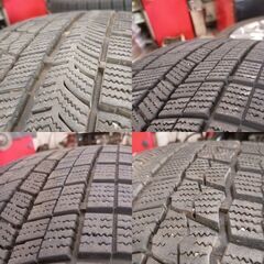 ﾊﾞﾘ溝 205/60R16 ｽﾀｯﾄﾞﾚｽ＆新品 LEBEN BL-1 ｱﾙﾐﾎｲｰﾙ 4本／プリウスα・SAI等にの画像