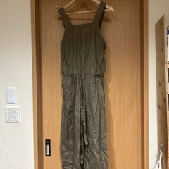 ジャーナルスタンダードカーキリネン サロペット ワイドパンツの画像