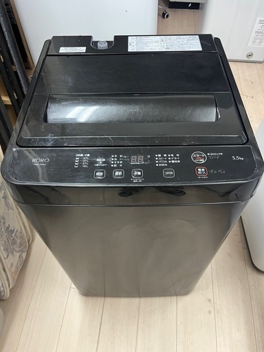 山田洗濯機RORO YWM-T55LK 5、5kg 24年製仙台市内無料配達設置