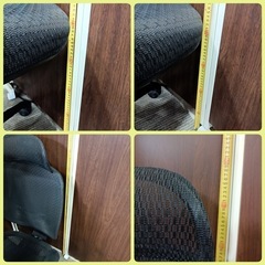 [八6205]  オフィスチェア    メッシュ  カラーブラック  の画像