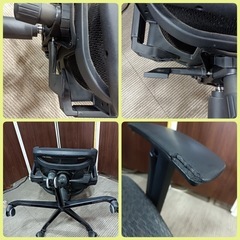 [八6205]  オフィスチェア    メッシュ  カラーブラック  の画像