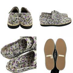 186000 BOTTEGAVENETA ボッテガヴェネタ Leather Printed Sneakers 24 レディース [0000000000162]の画像