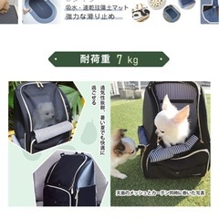 我が家の子には小さかったペット用リュック。なので未使用 の画像