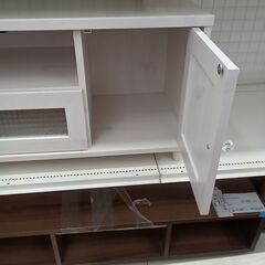 ★リユースのサカイつくば店★TK6574  テレビ台 ホワイト H44.5×D39×W90 クリーニング済みの画像