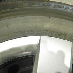ﾊｲｴｰｽ200系 2025年 新車外し ﾀｲﾔﾎｲｰﾙ4本ｾｯﾄ ｷｬｯﾌﾟ付 BS ｴｺﾋﾟｱRD613 195/80R15 15ｲﾝﾁ 9916の画像