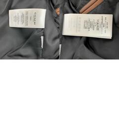 186005 COACH コーチ レザージャケット F86591  S ブラウン 羊革/ポリエステル メンズ [0000000000169]の画像