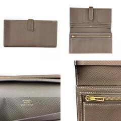 186000 現状品 HERMES エルメス ベアンスフレ　エルメス　長財布 ブラウン レディース [0000000000174]の画像