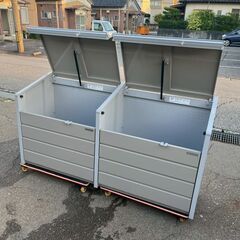 【INABA】 イナバ ダストボックスミニ 連結タイプ ゴミ箱 保管庫 屋外用  ゴミ収集庫 A0424の画像
