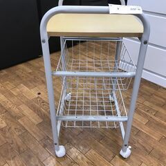 【リサイクルショップどりーむ鹿大前店】No.2771 ラック 46×36×68 キッチンラック キャスター付きの画像